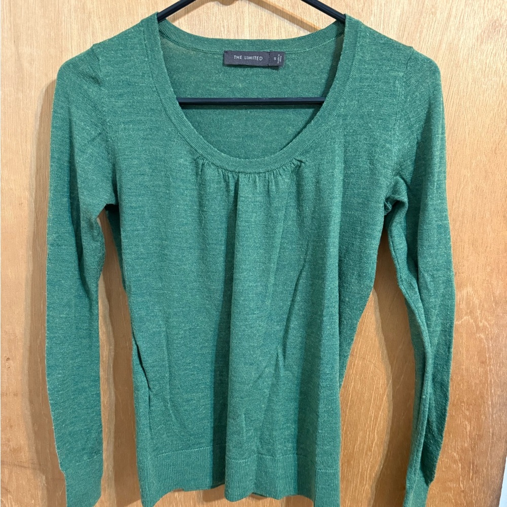 The Limited Forest Green Long Sleeve Tee
